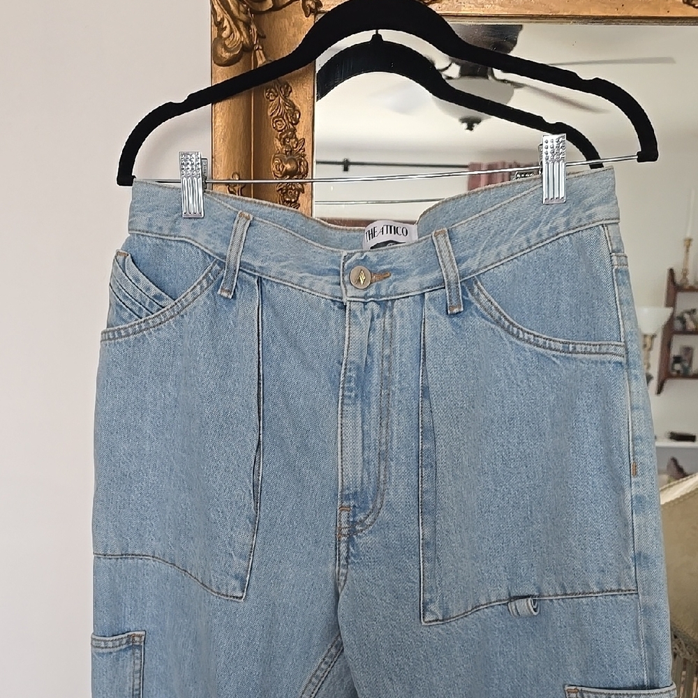 The ATTICO Light Blue Denim Jeans